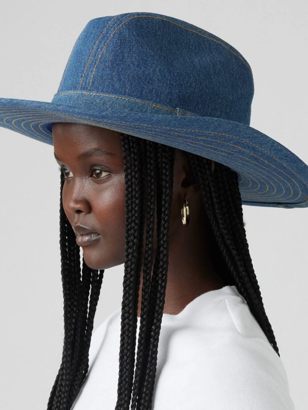Levi's denim Rodeo Hat Size M - Picture 3 of 11